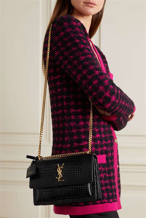 sunset small ysl bag|ysl sunset bag large.